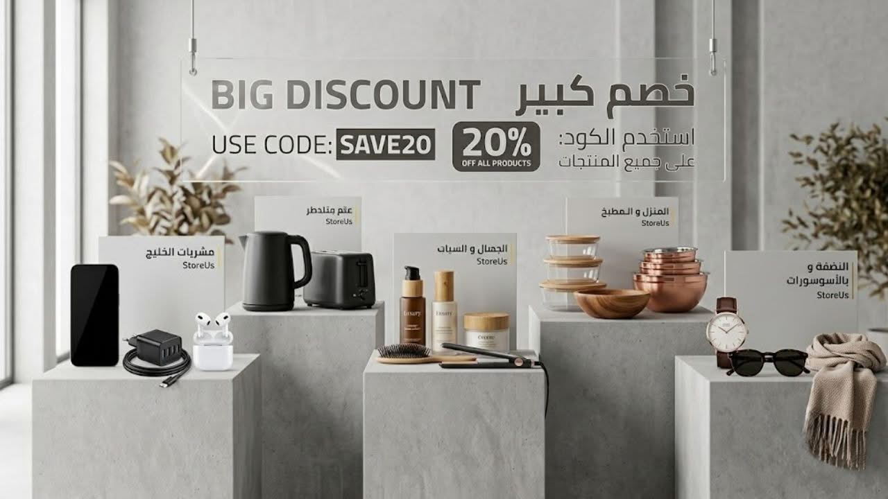 كوبون StoreUs مجرب لتخفيض 10% على مشترياتك